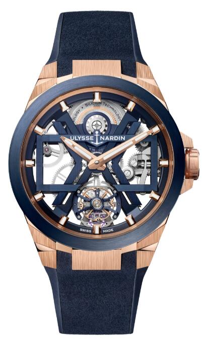 2023 Ulysse Nardin Blast Tourbillon Blue & Gold 1725-400-3A/3A Replica Watch